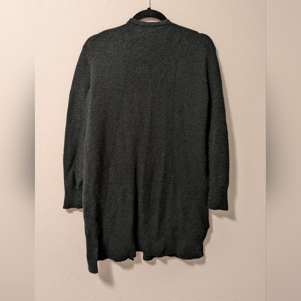 Madewell Kent Open-Front Cardigan In Forest Green - Picture 3 of 6